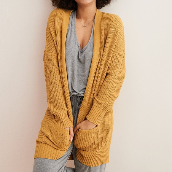 aerie chenille belted cardigan